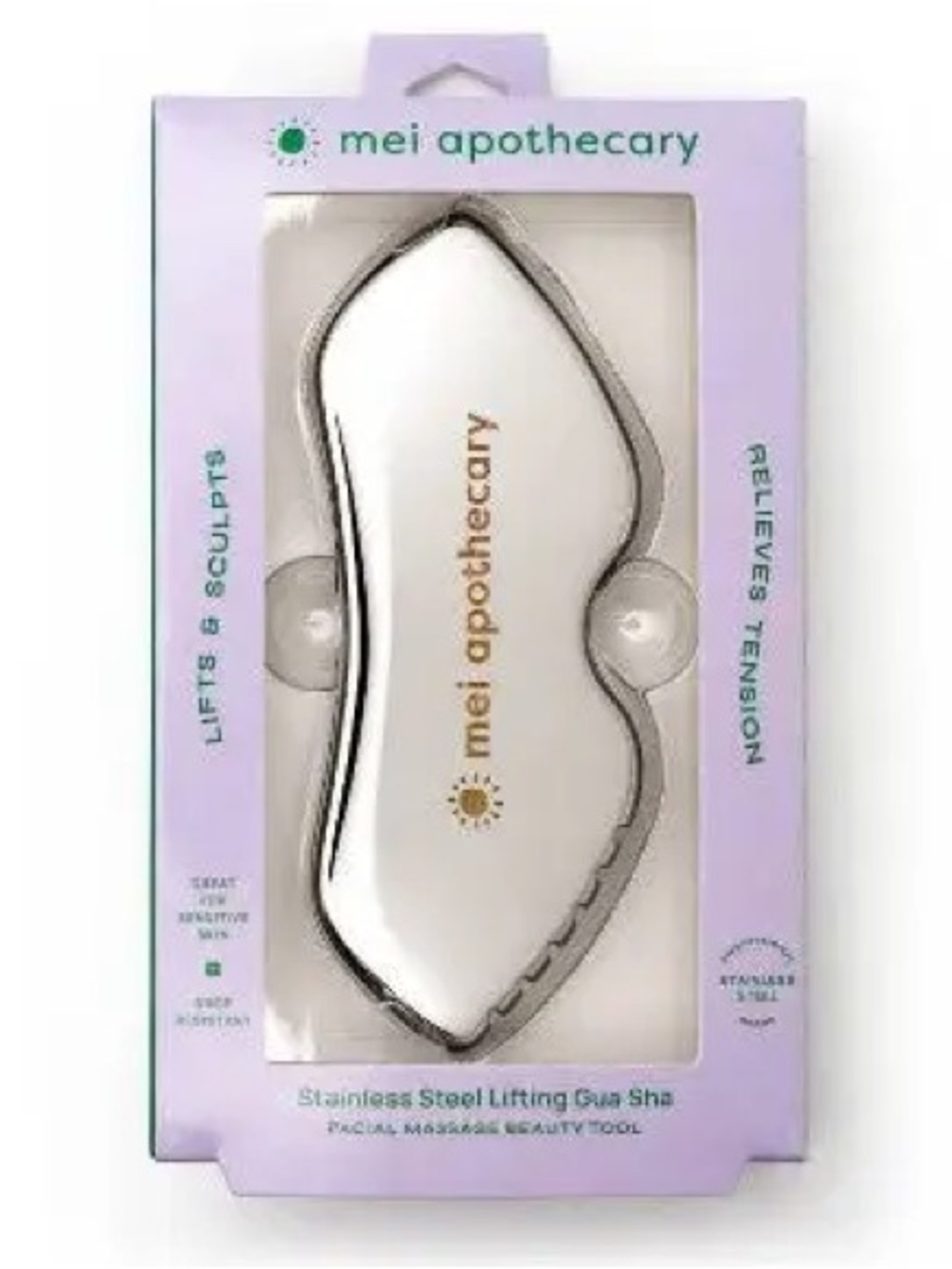 Mei Apothecary Stainless Steel Lifting Gua Sha Tool - New